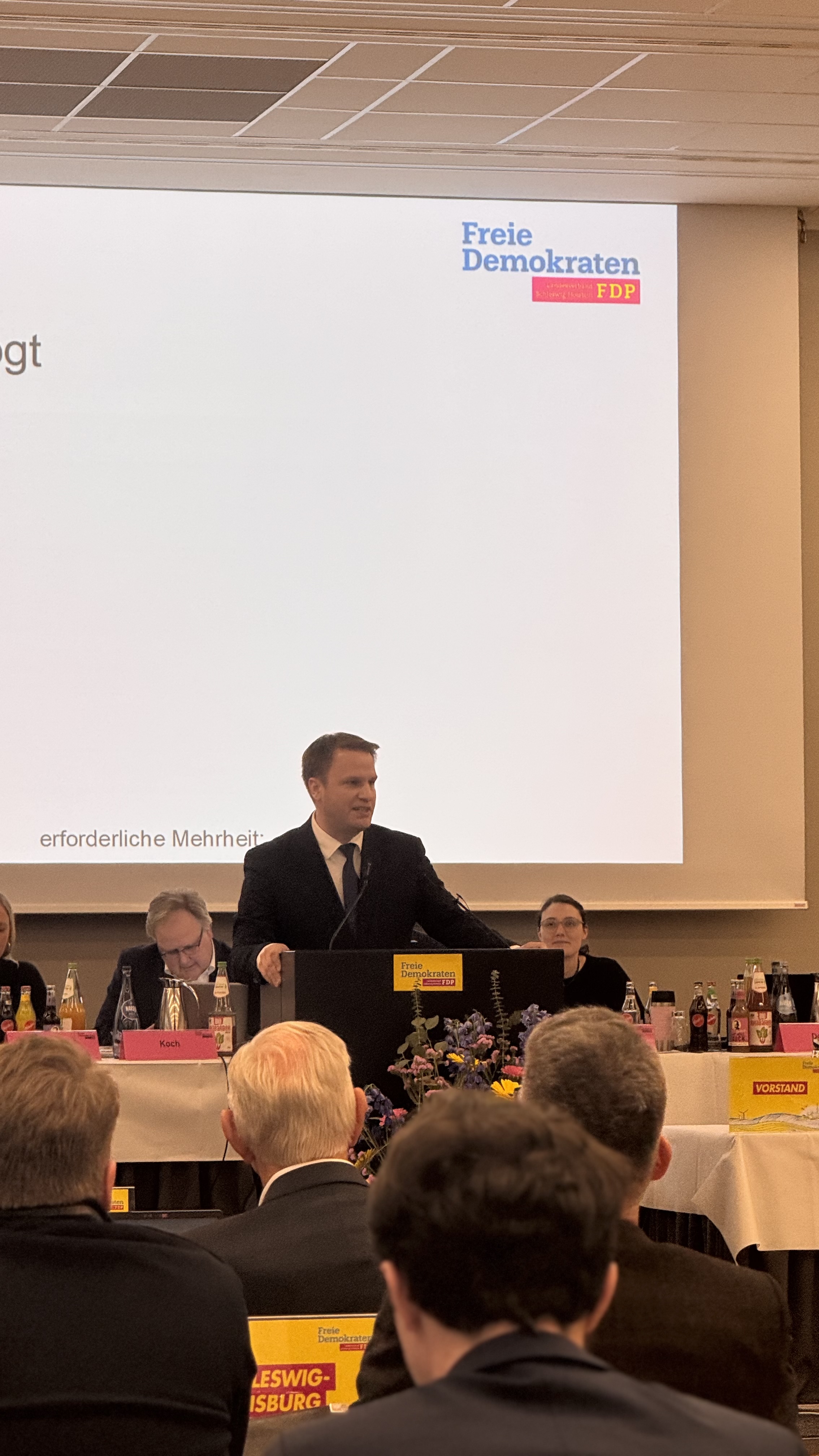 Christopher Vogt während seiner Rede.